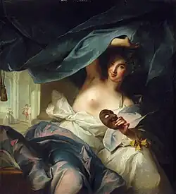 Thálie- olej na plátně Jean-Marc Nattiera z roku 1739
