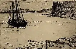 Anchorage, lept, 1915, Galerie umění, University of New Hampshire