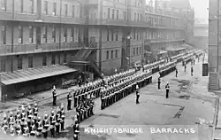 1st Life Guards v kasárnách Knighsbridge Barracks, 1910–1911