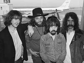 The Byrds (1970): v.l.n.r. Roger McGuinn, Skip Battin, Clarence White, Gene Parsons