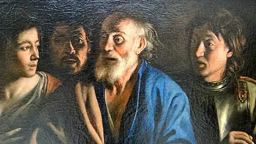 Mathieu Le Nain, Zapření svatého Petra, cca 1648