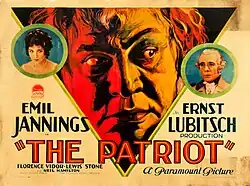 Plakát k filmu Patriot (1928)