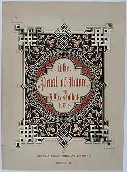 Obálka Tužka přírody, 1844