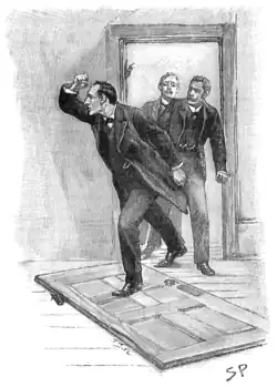 Ilustrace z roku 1893 publikovaná v The Strand Magazine, Sidney Paget