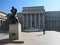 Rodinův Myslitel na nádvoří Muzea Legion of Honor