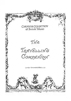 Společník na cestách, titulní strana partitury