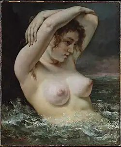 Gustave Courbet: Žena ve vlnách