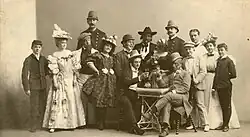 The cast of the stage musical "At Gay Coney Island"
