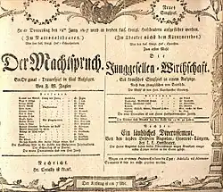 Vývěska k premiéře Mládeneckého hospodářství