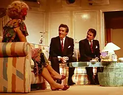 Thomas Hellberg (vlevo) a Stig Engström ve hře Omaka par, Maximteatern 1988