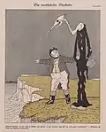 Thomas Theodor Heine Zostřená blokáda, německá propaganda z roku 1916