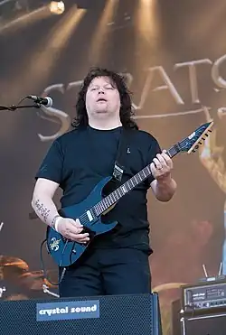Timo Tolkki se skupinou Stratovarius v roce 2007