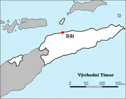 Dili na mapě