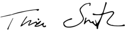 Tina Smith, podpis