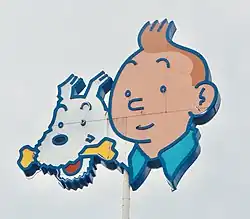 Tintin (vlevo), Filuta (vpravo)