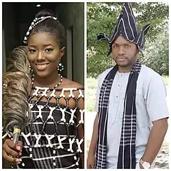 Nevěsta a ženich z etnika Tivů