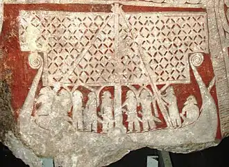 Kámen Tjängvide z vikinské doby z ostrova Gotland.[1]