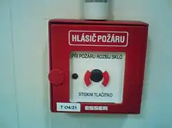 Tlačítkový hlásič požáru