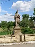 Socha svatého Jana Nepomuckého na mostě