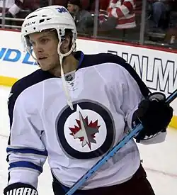 Tobias Enström v dresu Jets