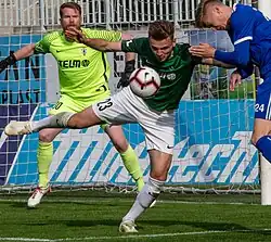 Břečka v zápase proti Baníku Ostrava (2019)