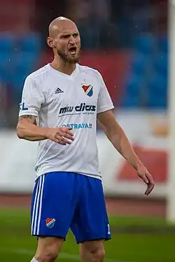 Tomáš Smola v dresu FC Baník Ostrava v říjnu 2019