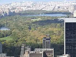 Pohled na Central Park v New Yorku