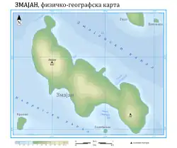 Mapa Zmajanu
