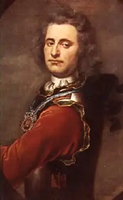 Viceadmirál Peter Wessel Tordenskjold, autor Balthasar Denner