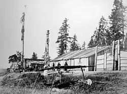 Totemy, Comox, Britská Kolumbie, 1866