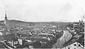 Pohled na město z Hrádku kolem roku 1906