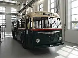 Trolejbus Škoda 3Tr z roku 1947 v Plzni
