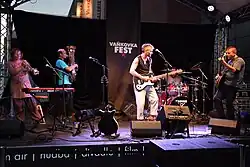 vystoupení skupiny Traband na Vaňkovka Festu v roce 2016