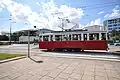 Historická tramvaj 4NJ ve Varšavě