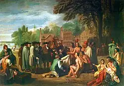 Uzavření smlouvy s Indiány (Treaty of Penn with Indians), 1772