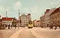 Náměstí bána Jelačiće 1911, původní umístění sochy