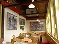 Interiér nově zrekonstruované restaurace v Trhanově.