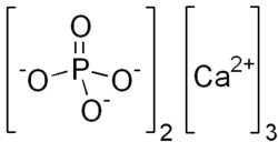 Strukturní vzorec fosforečnanu vápenatého