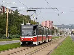 Tramvaj Tatra KT8D5R.N2 ev. č. 521 v Košicích
