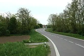 Silnice II/415 u Trnového Pole