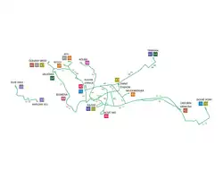 Schéma trolejbusové sítě v Bratislavě