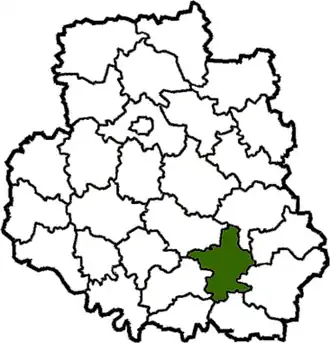 Poloha rajónu ve Vinnycké oblasti