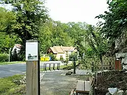 Zastavení "Paměť krajiny" u pramene Dupalka v centru obce