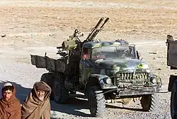 Afghánský technical – ZIL-131 s protiletadlovým dvojkanonem ZU-23-2