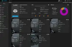 Screenshot webového rozhraní TrueNAS