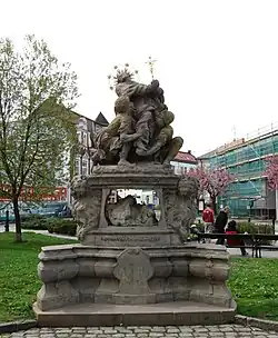 Trutnov (okr. Trutnov), sousoší sv. Jana Nepomuckého.JPG