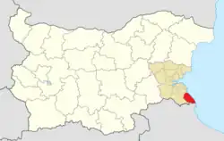 Obština na mapě Bulharska