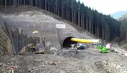 východní portál tunelu