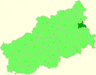 Sonkovský na mapě Tverské oblasti