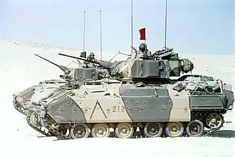 Dvě M3 Bradley ve Válce v Zálivu